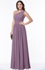 Elegant Asymmetric Neckline Chiffon Floor Length Pleated Plus Size Bridesmaid Dresses