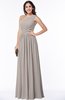 Elegant Asymmetric Neckline Chiffon Floor Length Pleated Plus Size Bridesmaid Dresses