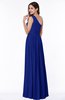 Elegant Asymmetric Neckline Chiffon Floor Length Pleated Plus Size Bridesmaid Dresses