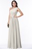 Elegant Asymmetric Neckline Chiffon Floor Length Pleated Plus Size Bridesmaid Dresses
