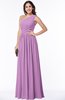 Elegant Asymmetric Neckline Chiffon Floor Length Pleated Plus Size Bridesmaid Dresses