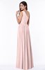 Elegant Asymmetric Neckline Chiffon Floor Length Pleated Plus Size Bridesmaid Dresses