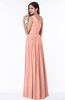 Elegant Asymmetric Neckline Chiffon Floor Length Pleated Plus Size Bridesmaid Dresses