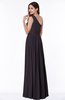 Elegant Asymmetric Neckline Chiffon Floor Length Pleated Plus Size Bridesmaid Dresses