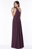 Elegant Asymmetric Neckline Chiffon Floor Length Pleated Plus Size Bridesmaid Dresses