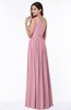 Elegant Asymmetric Neckline Chiffon Floor Length Pleated Plus Size Bridesmaid Dresses