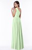 Elegant Asymmetric Neckline Chiffon Floor Length Pleated Plus Size Bridesmaid Dresses