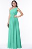 Elegant Asymmetric Neckline Chiffon Floor Length Pleated Plus Size Bridesmaid Dresses