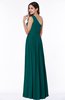 Elegant Asymmetric Neckline Chiffon Floor Length Pleated Plus Size Bridesmaid Dresses