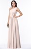 Elegant Asymmetric Neckline Chiffon Floor Length Pleated Plus Size Bridesmaid Dresses
