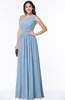 Elegant Asymmetric Neckline Chiffon Floor Length Pleated Plus Size Bridesmaid Dresses