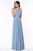 Elegant Asymmetric Neckline Chiffon Floor Length Pleated Plus Size Bridesmaid Dresses