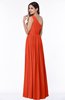 Elegant Asymmetric Neckline Chiffon Floor Length Pleated Plus Size Bridesmaid Dresses