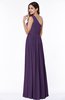 Elegant Asymmetric Neckline Chiffon Floor Length Pleated Plus Size Bridesmaid Dresses