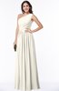 Elegant Asymmetric Neckline Chiffon Floor Length Pleated Plus Size Bridesmaid Dresses