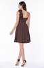 Modern A-line Asymmetric Neckline Sleeveless Zip up Flower Plus Size Bridesmaid Dresses