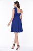 Modern A-line Asymmetric Neckline Sleeveless Zip up Flower Plus Size Bridesmaid Dresses