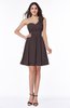 Modern A-line Asymmetric Neckline Sleeveless Zip up Flower Plus Size Bridesmaid Dresses