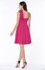 Modern A-line Asymmetric Neckline Sleeveless Zip up Flower Plus Size Bridesmaid Dresses