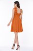 Modern A-line Asymmetric Neckline Sleeveless Zip up Flower Plus Size Bridesmaid Dresses