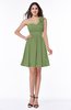 Modern A-line Asymmetric Neckline Sleeveless Zip up Flower Plus Size Bridesmaid Dresses