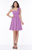 Modern A-line Asymmetric Neckline Sleeveless Zip up Flower Plus Size Bridesmaid Dresses