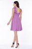Modern A-line Asymmetric Neckline Sleeveless Zip up Flower Plus Size Bridesmaid Dresses