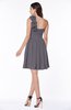 Modern A-line Asymmetric Neckline Sleeveless Zip up Flower Plus Size Bridesmaid Dresses