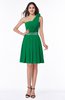 Casual One Shoulder Sleeveless Half Backless Chiffon Sequin Plus Size Bridesmaid Dresses
