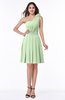Casual One Shoulder Sleeveless Half Backless Chiffon Sequin Plus Size Bridesmaid Dresses