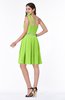 Casual One Shoulder Sleeveless Half Backless Chiffon Sequin Plus Size Bridesmaid Dresses