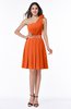Casual One Shoulder Sleeveless Half Backless Chiffon Sequin Plus Size Bridesmaid Dresses