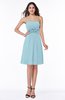 Cute A-line Half Backless Chiffon Knee Length Plus Size Bridesmaid Dresses