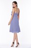 Cute A-line Half Backless Chiffon Knee Length Plus Size Bridesmaid Dresses