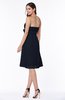 Cute A-line Half Backless Chiffon Knee Length Plus Size Bridesmaid Dresses
