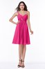 Informal Asymmetric Neckline Sleeveless Zipper Chiffon Short Plus Size Bridesmaid Dresses