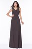 Traditional Sleeveless Zip up Chiffon Floor Length Rhinestone Plus Size Bridesmaid Dresses