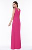 Traditional Sleeveless Zip up Chiffon Floor Length Rhinestone Plus Size Bridesmaid Dresses