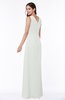 Traditional Sleeveless Zip up Chiffon Floor Length Rhinestone Plus Size Bridesmaid Dresses