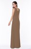 Traditional Sleeveless Zip up Chiffon Floor Length Rhinestone Plus Size Bridesmaid Dresses
