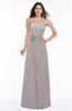 Disney Princess A-line Strapless Zipper Chiffon Plus Size Bridesmaid Dresses