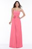 Disney Princess A-line Strapless Zipper Chiffon Plus Size Bridesmaid Dresses