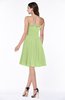 Modern A-line Strapless Half Backless Chiffon Ribbon Plus Size Bridesmaid Dresses