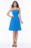 Modern A-line Strapless Half Backless Chiffon Ribbon Plus Size Bridesmaid Dresses