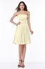 Modern A-line Strapless Half Backless Chiffon Ribbon Plus Size Bridesmaid Dresses