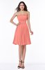 Modern A-line Strapless Half Backless Chiffon Ribbon Plus Size Bridesmaid Dresses