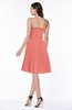 Modern A-line Strapless Half Backless Chiffon Ribbon Plus Size Bridesmaid Dresses