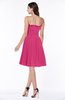 Modern A-line Strapless Half Backless Chiffon Ribbon Plus Size Bridesmaid Dresses