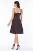Modern A-line Strapless Half Backless Chiffon Ribbon Plus Size Bridesmaid Dresses