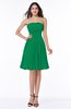 Modern A-line Strapless Half Backless Chiffon Ribbon Plus Size Bridesmaid Dresses